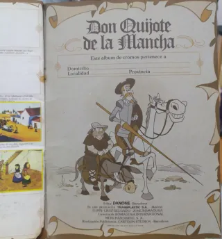 Álbum Don Quijote de la Mancha (Incompleto) 1978
