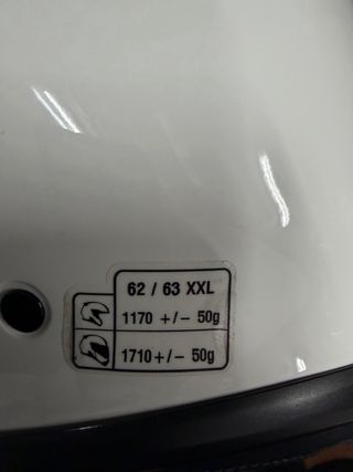 Casco BMW Evo 7 Talla XXL Blanco