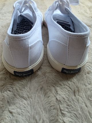 Zapatillas Pepe Jeans Brady Basic Blancas Talla 41