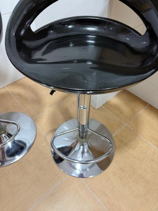 Taburetes de Barra Negros (2 unidades)