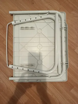 Mesa auxiliar plegable multiusos blanca