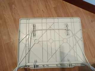 Mesa auxiliar plegable multiusos blanca