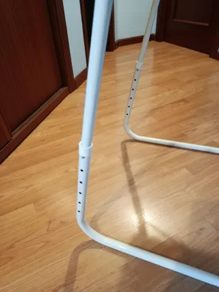 Mesa auxiliar plegable multiusos blanca