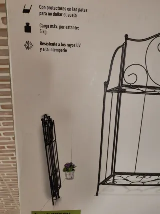 Estantería de jardín plegable