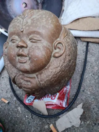 Figura Buda Bebé Bronce