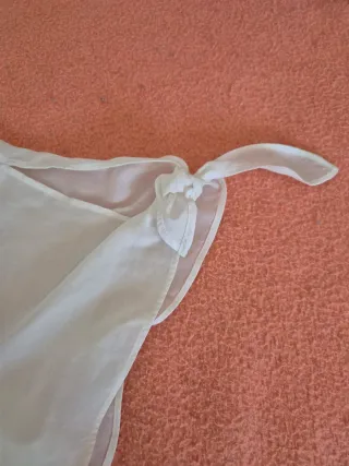 Camisa de señora blanca,  doble capa