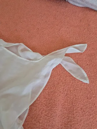 Camisa de señora blanca,  doble capa