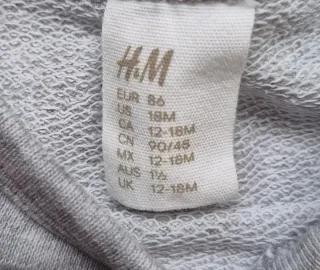 Camiseta H&M niña lunares rosa T. 86