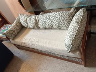 Cama nido de madera y tela