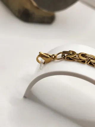 Conjunto bizantino Acero Quirúrgico Chapado oro