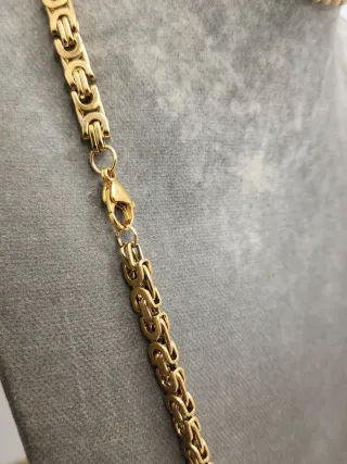 Conjunto bizantino Acero Quirúrgico Chapado oro