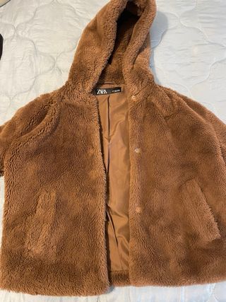 Abrigo pelo Zara Talla S