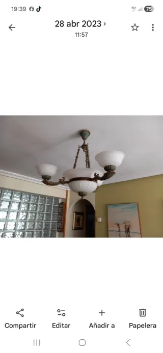 Lámpara de techo clásica