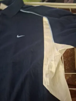 Polo Nike Azul y Blanco