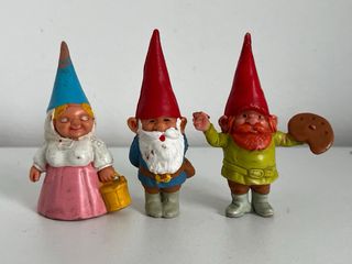Lote 3 Figure Gnomi PVC Anni '80