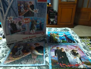Puzzles Frozen, bluey, baby shark y patrulla canin