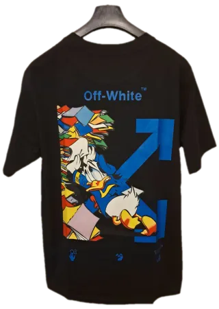 T-shirt Off-White Donald Duck Nera Taglia L
