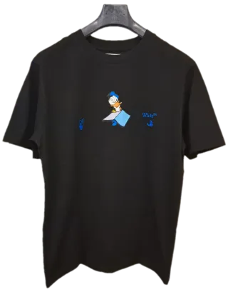 T-shirt Off-White Donald Duck Nera Taglia L