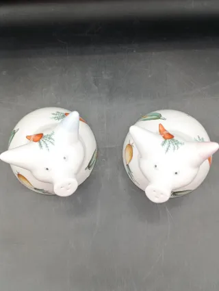 Salero y pimentero Villeroy Boch cerditos