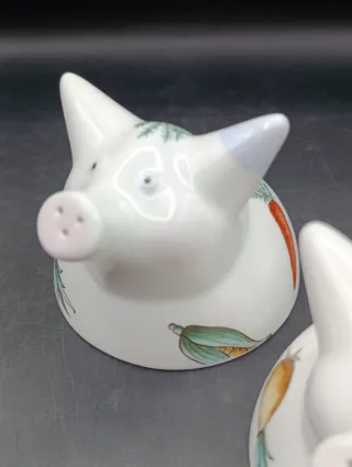 Salero y pimentero Villeroy Boch cerditos