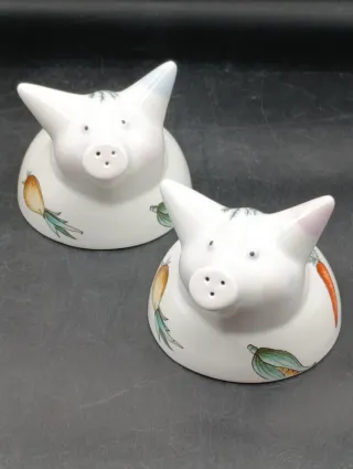 Salero y pimentero Villeroy Boch cerditos