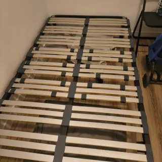 Somier 105cm con patas y colchón