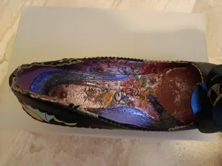 Zapatos piel tacón estilo años 50