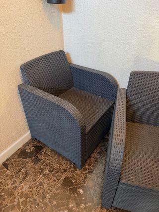 Sillas de exterior gris