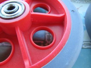 8 Ruedas de goma para carritos