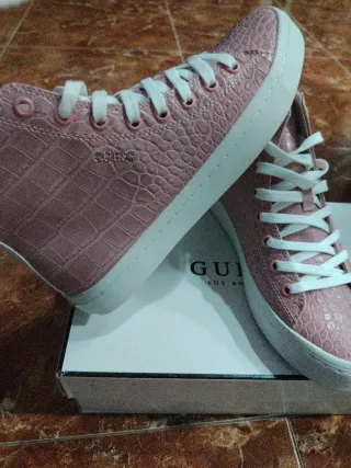 Zapatillas Guess Elga Mujer Rosa Talla 38