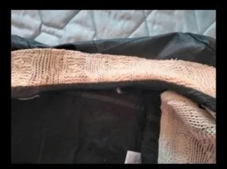 Cazadora de piel de Naf Naf.