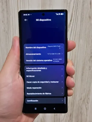 Xiaomi Mix Fold 3 512GB 16GB - NFC y Android Auto
