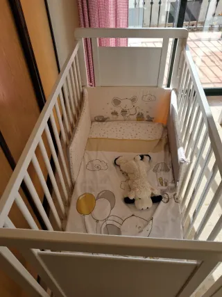 Cuna Trama con colchón y nórdico