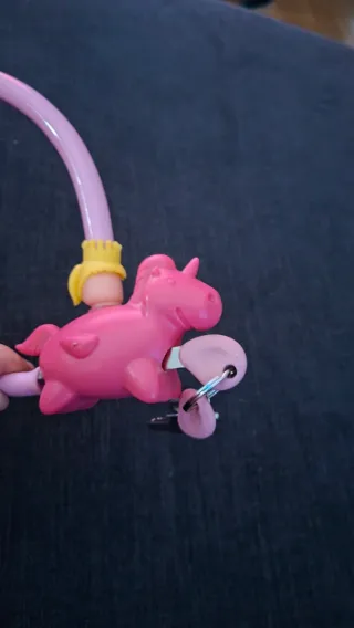 Candado unicornio rosa princesa con dos llaves