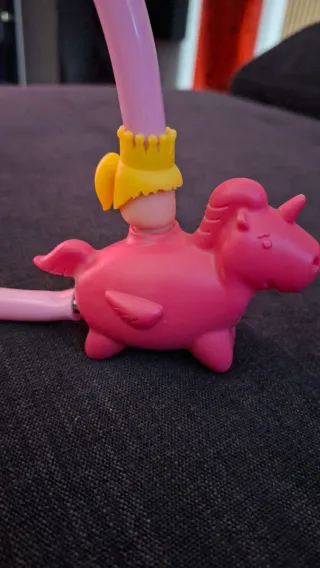 Candado unicornio rosa princesa con dos llaves