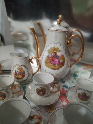 Juego de café vintage 8 servicios de Durability