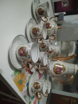 Juego de café vintage 8 servicios de Durability