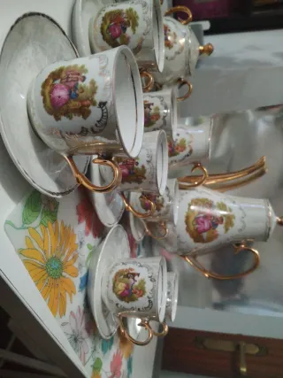 Juego de café vintage 8 servicios de Durability