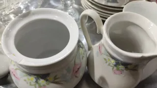 Lote Vajilla Porcelana y Cristal