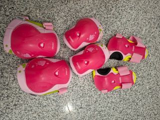 Protecciones Patinaje Oxelo Talla XS Rosa