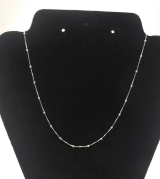 Cadena de Plata 925 Auténtica, 45 cm, Nueva