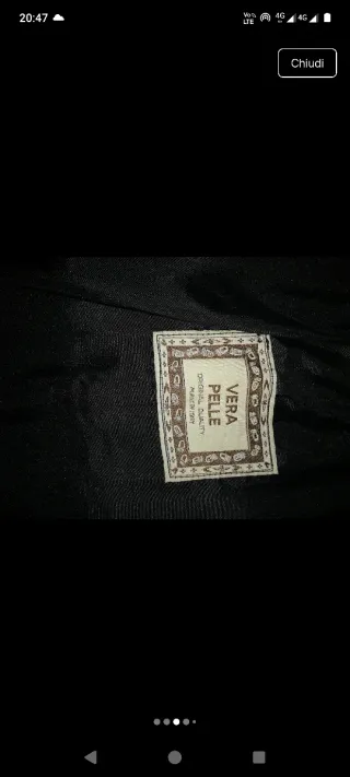 Gilet in pelle nero foderato