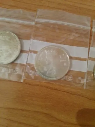 5 Monedas Conmemorativas Plata Rey Juan Carlos