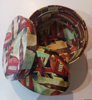 Lote 2 Cajas Decorativas Londres