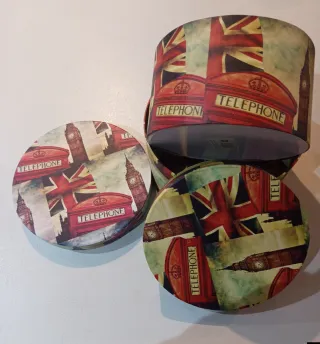 Lote 2 Cajas Decorativas Londres