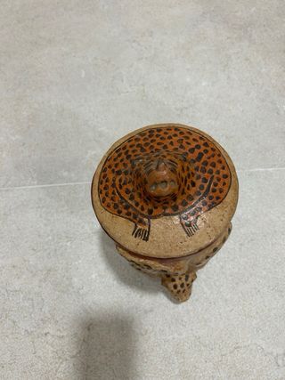 Jarrón de cerámica azteca Guatemala