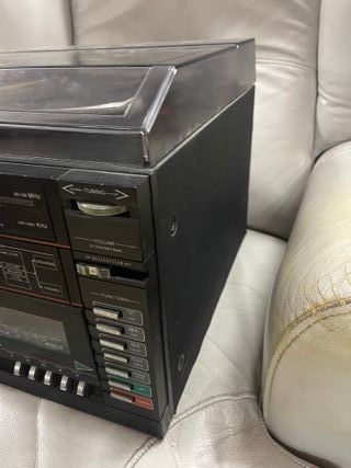 Equipo Música Vintage Tocadiscos Doble Cassette