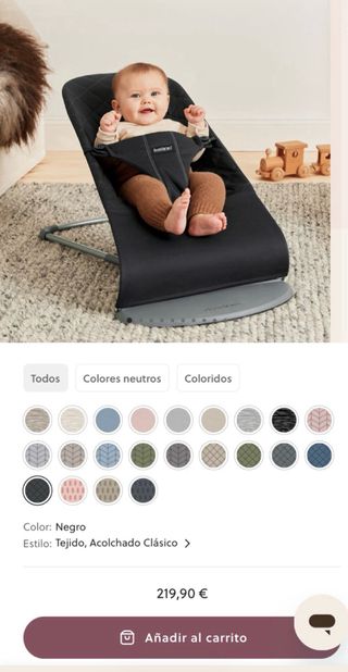 Mecedora Babybjorn mas arco animado
