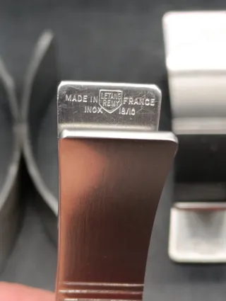 Reposacubiertos de acero inoxidable