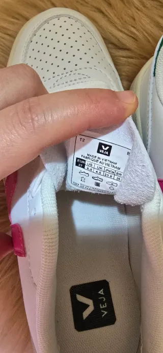 Zapatillas Veja Mujer Blancas y Rosas